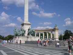 Blick auf das Millenniumsdenkmal